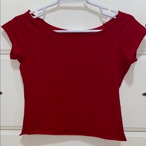 red brandy melville top